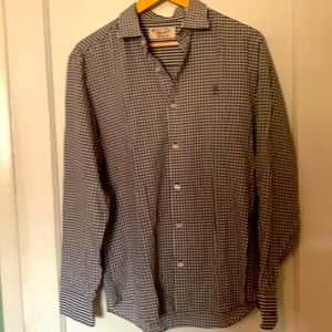 Original Penguin Classic Fit Gray Gingham Shirt